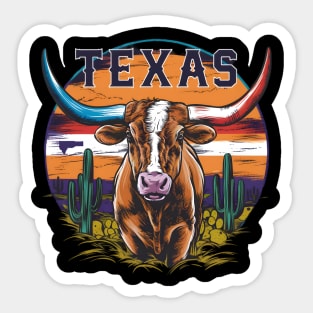 Texas Longhorn | T Shirt Design Sticker